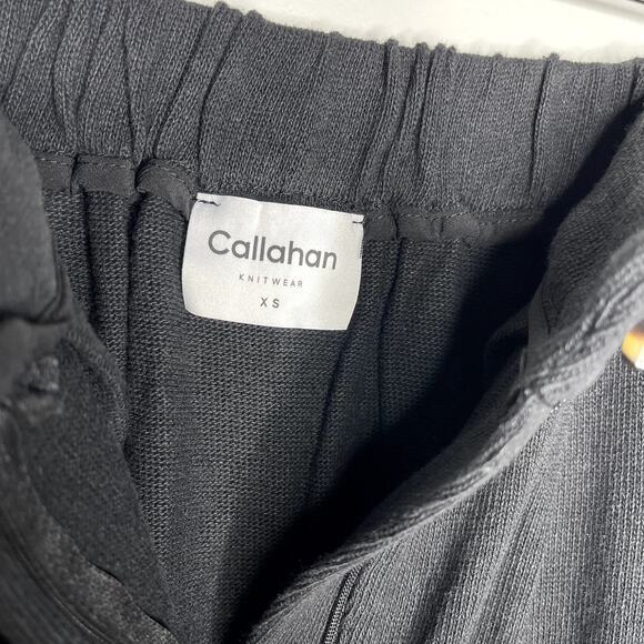 Callahan Knitwear Womens Straight Skirt Size XS Black Pleated Front Elastic NWT - Picture 5 of 6